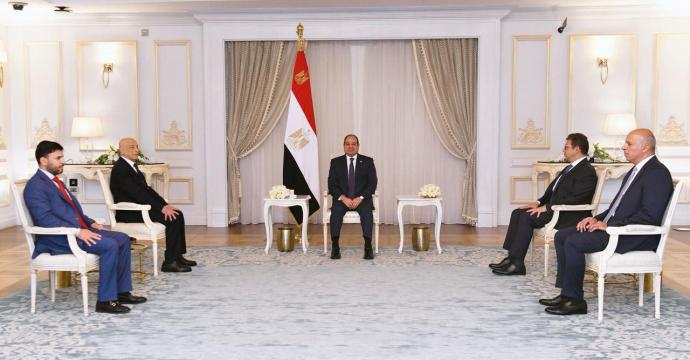 الرئيس السيسى يستقبل المستشار عقيلة صالح رئيس مجلس النواب الليبى.. فيديو