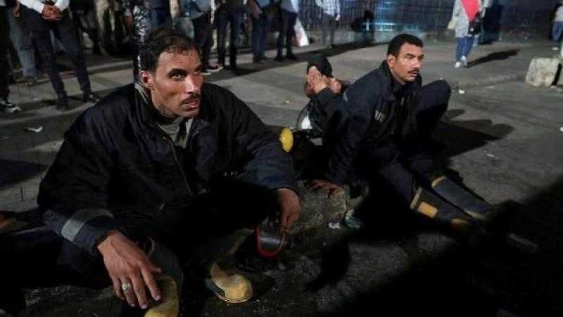 اتحاد العمال ينعى شهداء حريق سنترال رمسيس ويشيد ببطولات رجال الحماية المدنية