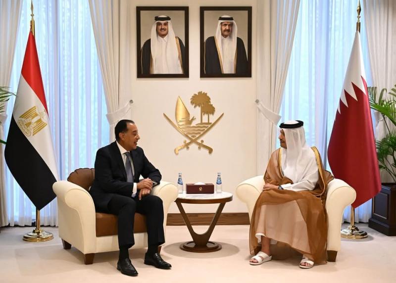 رئيس وزراء قطر: توجه لزيادة الاستثمارات القطرية فى مصر
