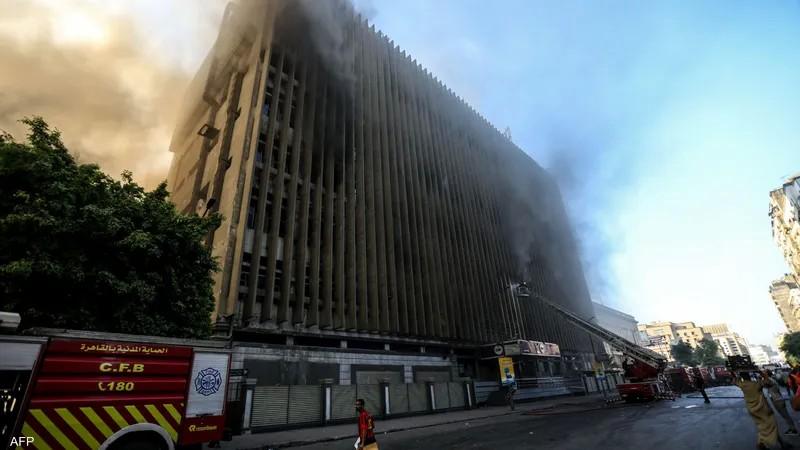 النيابة العامة تعاين اليوم موقع حادث حريق سنترال رمسيس لكشف أسبابه