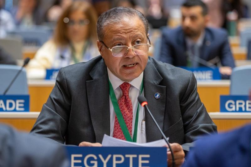 د هشام عزمي يلقي كلمة مصر في الاجتماع السنوي لجمعيات الدول الأعضاء في المنظمة العالمية للملكية الفكرية