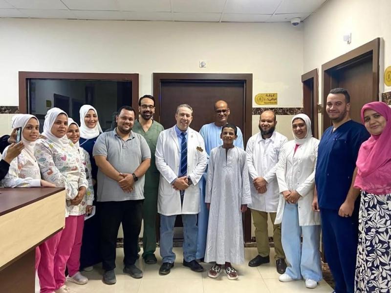 إنقاذ طفل من متلازمة ”تحلل البشرة السميّ” النادرة بمستشفى حورس التخصصي التابعة لهيئة الرعاية الصحية بمحافظة الأقصر