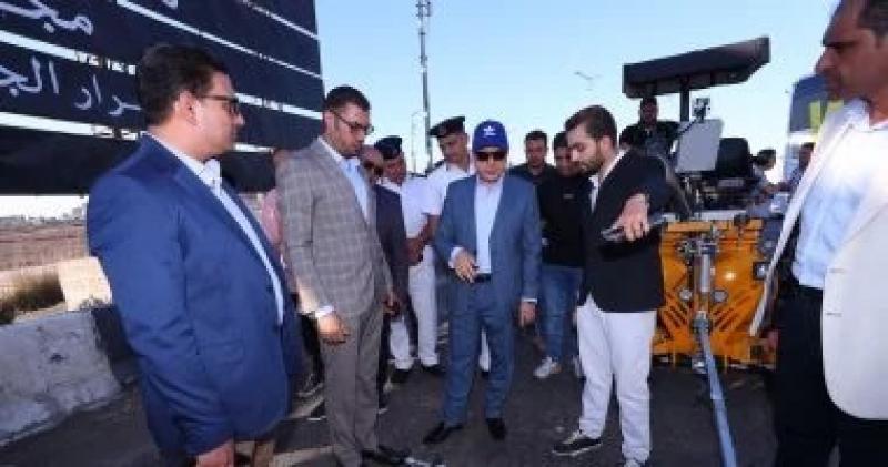 محافظ كفر الشيخ يتفقد أعمال تخطيط وتنفيذ إشارات وعلامات الطرق