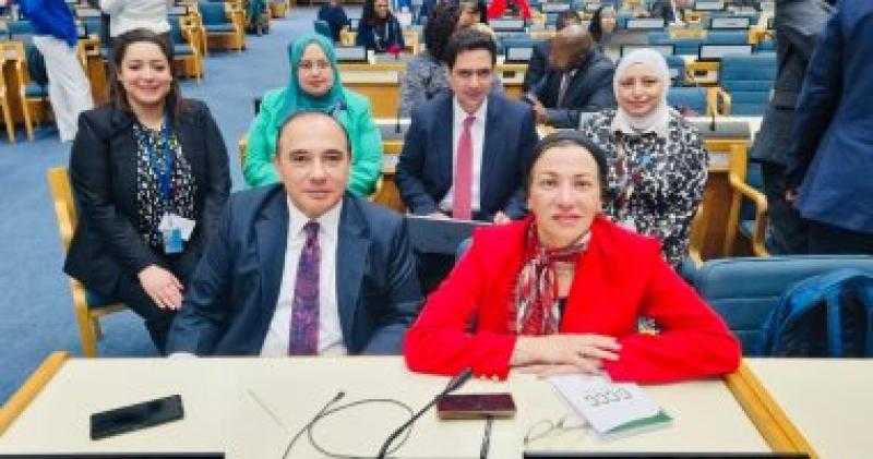 وزيرة البيئة تلقى كلمة تشيد فيها بمسيرة أفريقيا البيئية الممتدة لأربعين عامًا