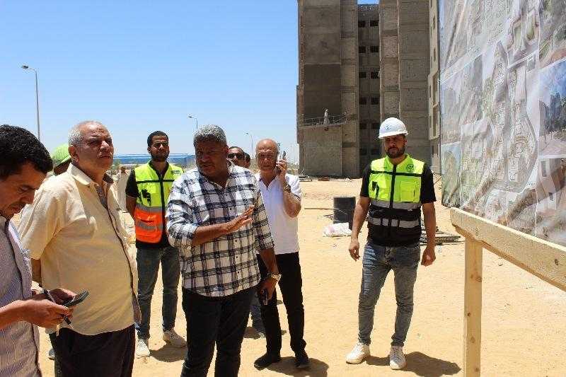 «مسئولو الإسكان» يتفقدون المشروعات الجاري تنفيذها بمدينة برج العرب الجديدة