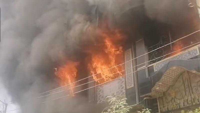 مصرع شخص فى حريق مصنع فوم بقليوب