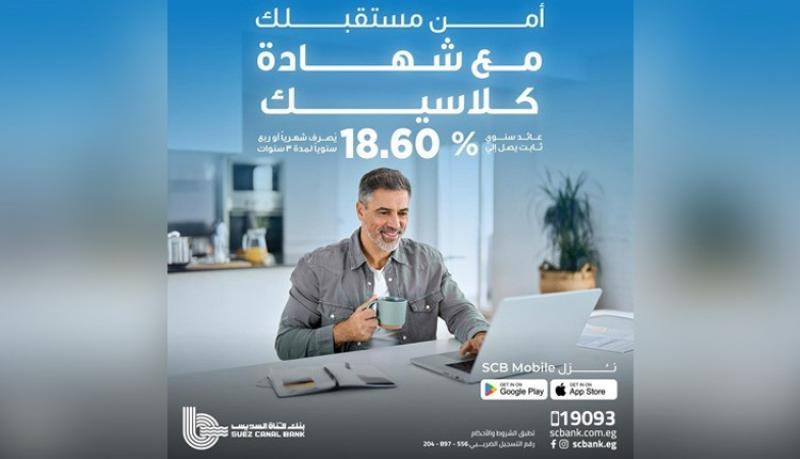 تفاصيل ومزايا شهادة كلاسيك الثلاثية من بنك قناة السويس