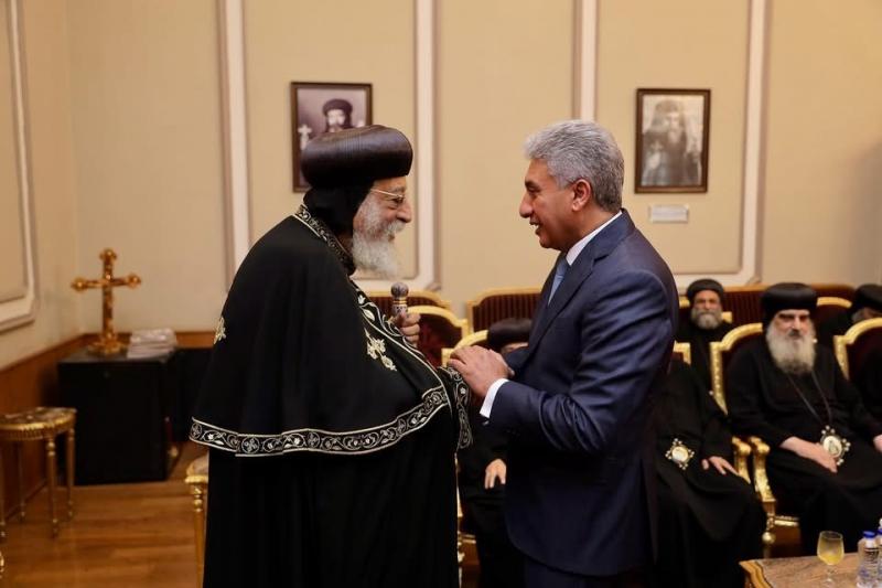 شريف فتحي لقداسة البابا تواضروس الثاني: مستعدون للتعاون في أي مبادرة تهدف إلى خدمة الوطن والترويج له في الخارج