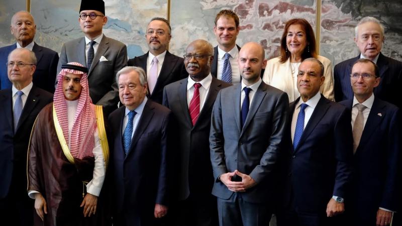 وزير الخارجية والهجرة يشارك في المؤتمر الدولي رفيع المستوى للتسوية السلمية لقضية فلسطين وتنفيذ حل الدولتين