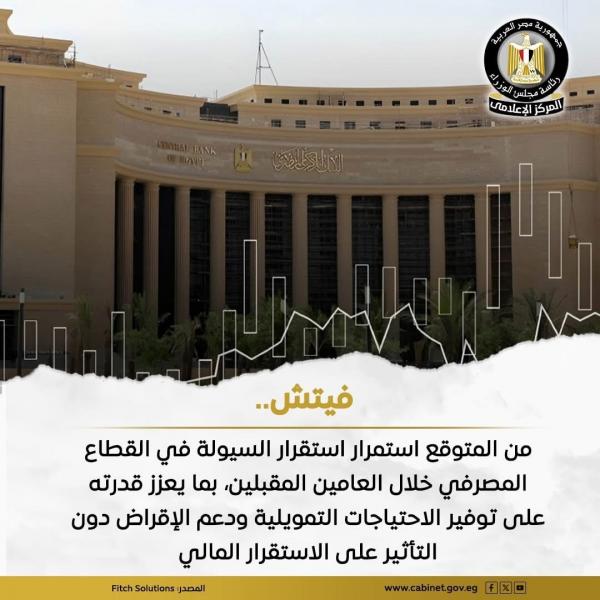 ”فيتش سولوشنز”: مؤشرات إيجابية لسلامة القطاع المصرفي