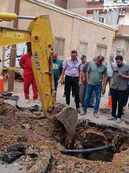 هبوط أرضي مفاجئ بميت شهالة في المنوفية