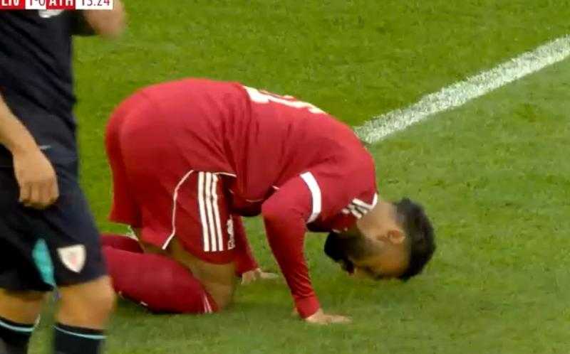 محمد صلاح يحرز الهدف الأول لليفربول في شباك بيلباو