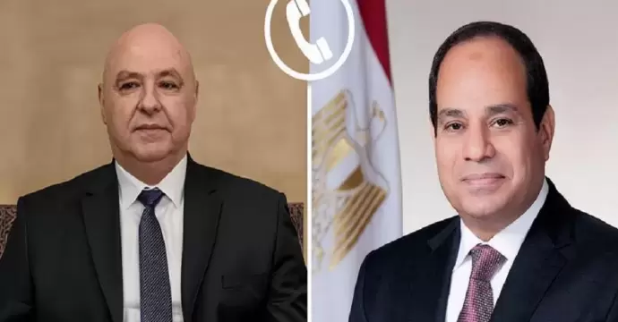 الرئيس اللبناني يشيد بمواقف الرئيس السيسي الداعمة لبلاده