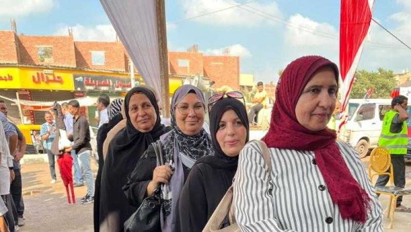 إقبال مشرف من السيدات في اليوم الثاني لانتخابات الشيوخ بالحسينية | صور
