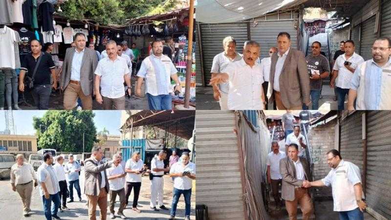 نائب محافظ القاهرة يلتقي الباعة الجائلين بكوبري الليمون لتسكينهم في سوق أحمد حلمي الجديد