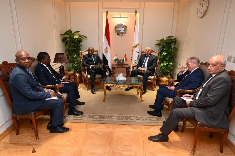 كامل الوزير يبحث مع وزير خارجية كوت ديفوار فرص التعاون والاستثمار المشترك بين البلدين