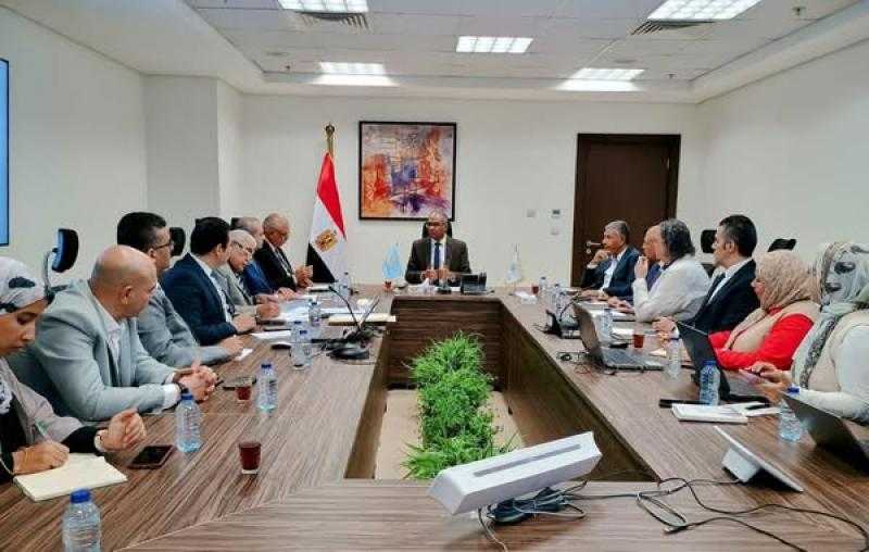 نائب وزير الإسكان يترأس اجتماع اللجنة التوجيهية لمشروع ”المساندة الفنية التحضيرية لإدارة الحمأة في مصر”