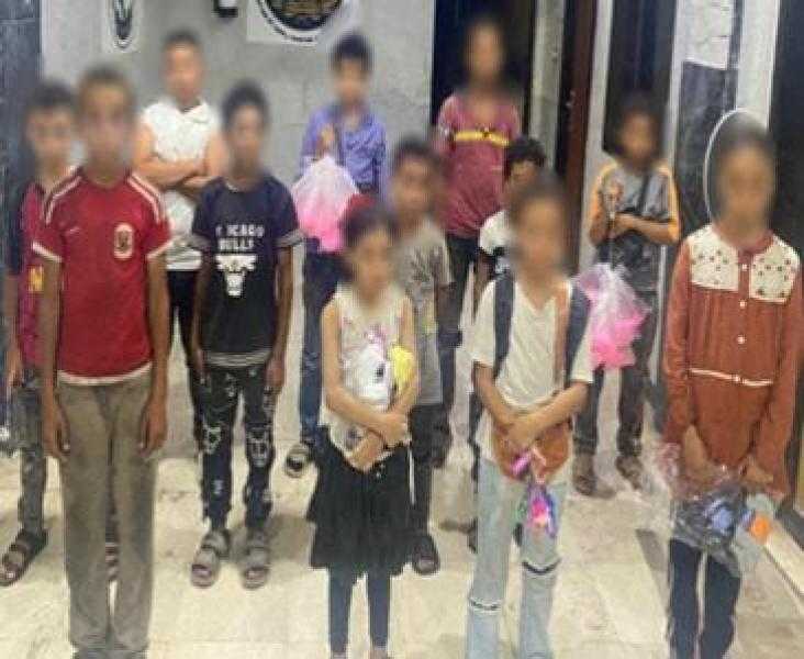 ضبط 15 متهما باستغلال الأطفال في التسول بشوارع القاهرة