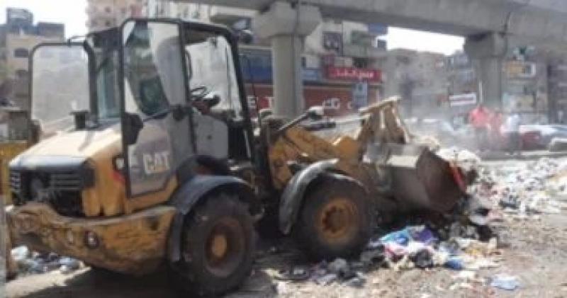 رفع 950 طن مخلفات خلال حملات نظافة فى عدد من أحياء الجيزة