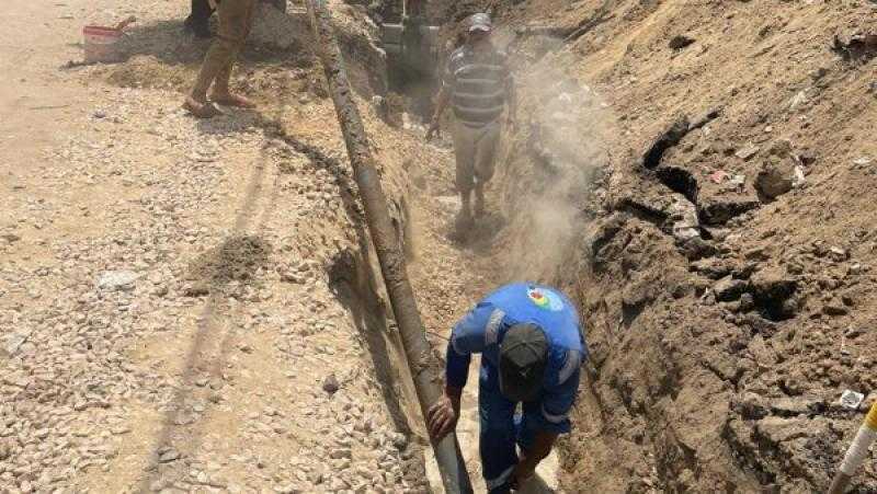الانتهاء من إحلال وتجديد خط مياه الشرب بالقنطرة شرق