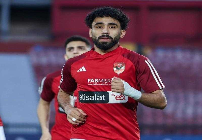 مروان عطية يواصل برنامجه التأهيلي في مران الأهلي