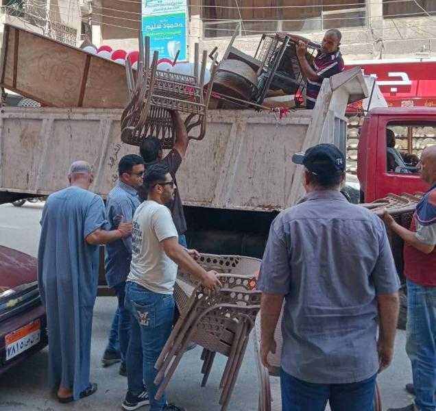 حملة لإزالة الإشغالات من ”حلقة السمك” في الزقازيق