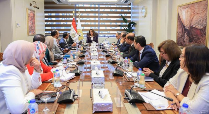 وزيرة التنمية المحلية تبحث مع وفد ”الهابيتات” مجالات التعاون
