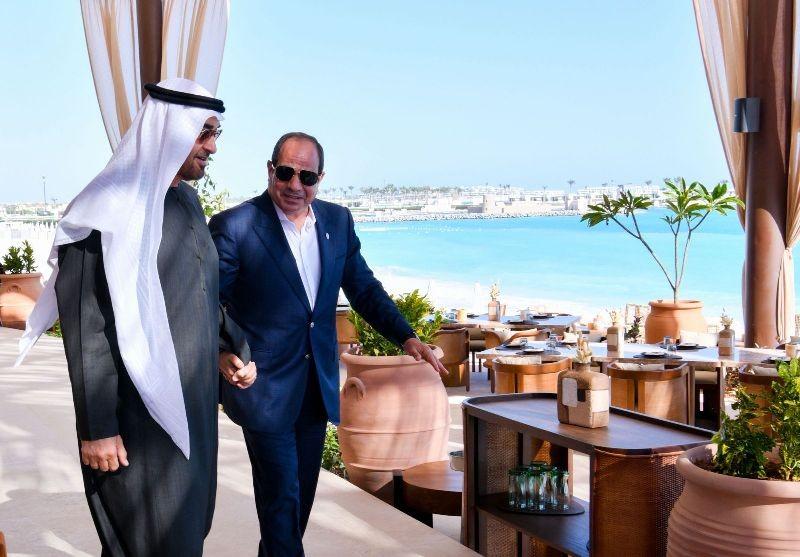 المتحدث الرئاسي ينشر صور الرئيس السيسي خلال مغادرة رئيس الإمارات