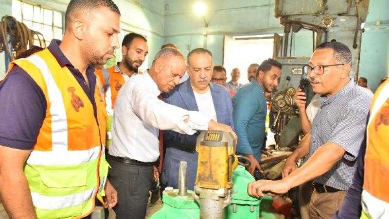 محافظ أسيوط يقود خطة لترشيد النفقات وتطوير ورشة محابس المياه