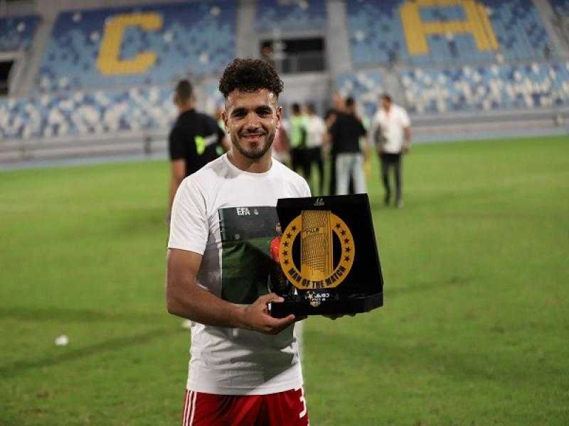 رشاد المتولي رجل مباراة مودرن سبورت وحرس الحدود