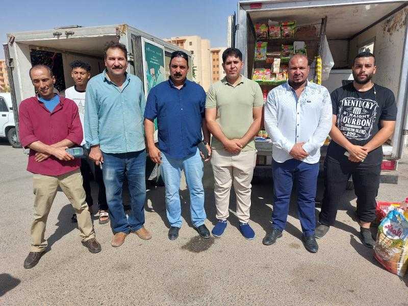 انطلاق سيارات للسلع التموينية بـ 6 أكتوبر الجديدة
