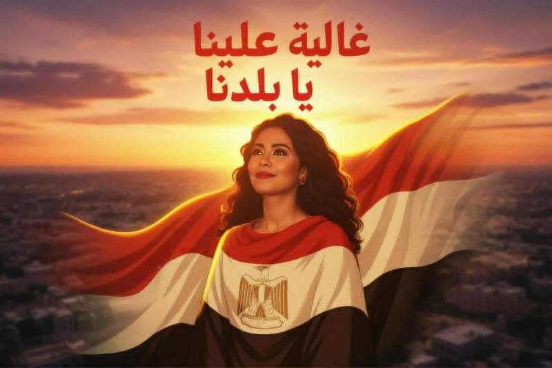 شيرين عبدالوهاب تروج لأغنيتها الجديدة غالية علينا يا بلدنا