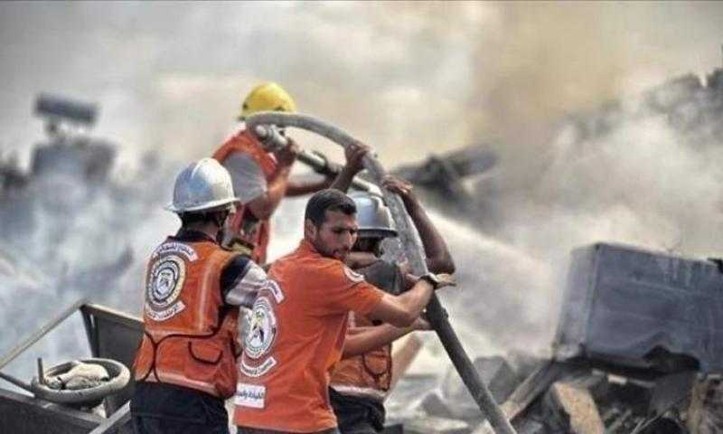 انتشال شهداء ونقل مصابين.. 43 مهمة متنوعة نفذها الدفاع المدني بغزة