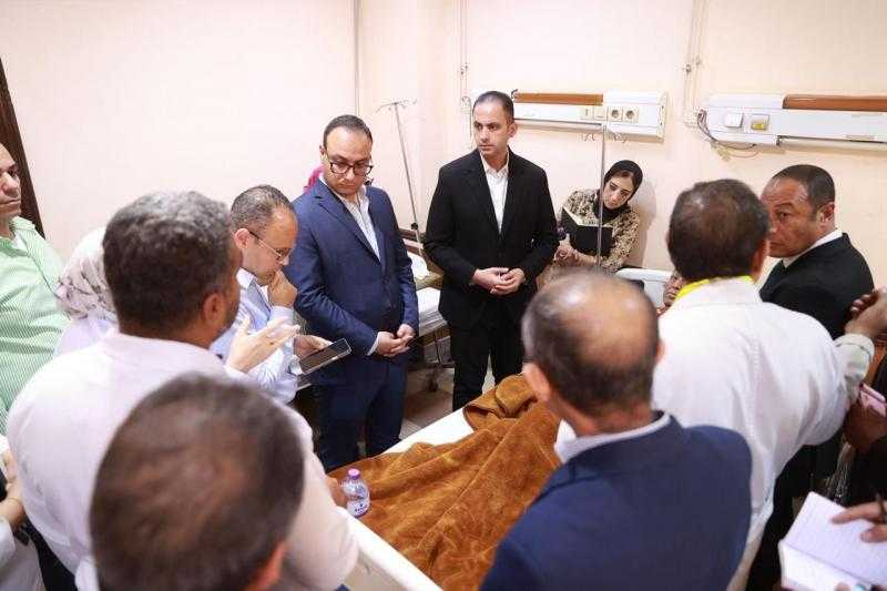 نائب وزير الصحة يتفقد مشروع تطوير مستشفى أبنوب المركزي ومستشفى المبرة للتأمين الصحي بأسيوط