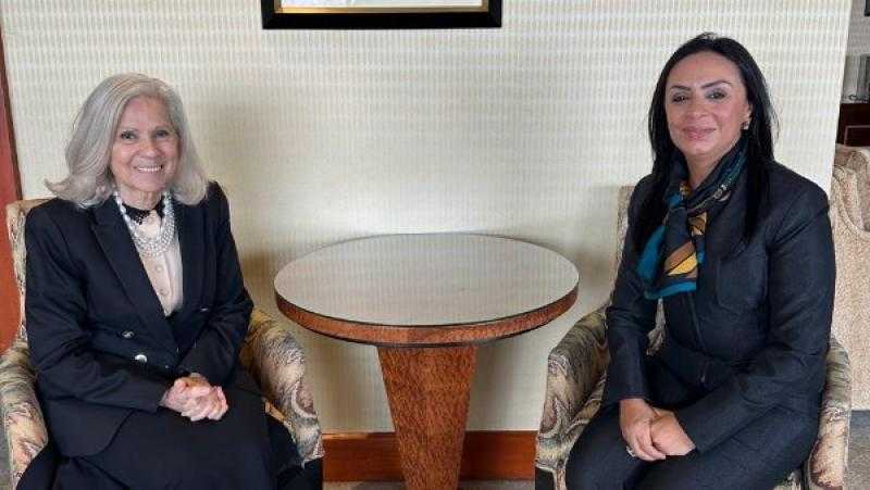 وزيرة التضامن تلتقي السفيرة هيفاء أبو غزالة