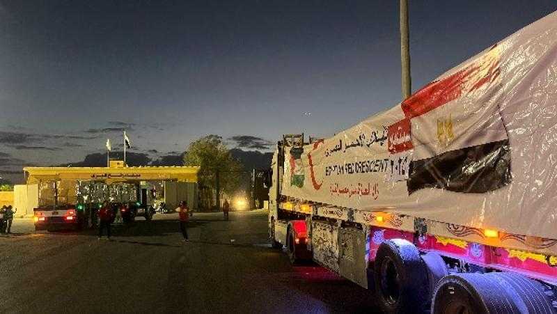 الهلال الأحمر يجهز لإطلاق القافلة رقم 36 لدعم غزة