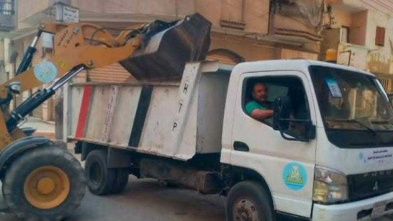 تكثيف أعمال النظافة بحي غرب كفر الشيخ