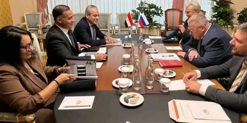 السفير المصري في موسكو يلتقي نائب رئيس الوزراء الروسي