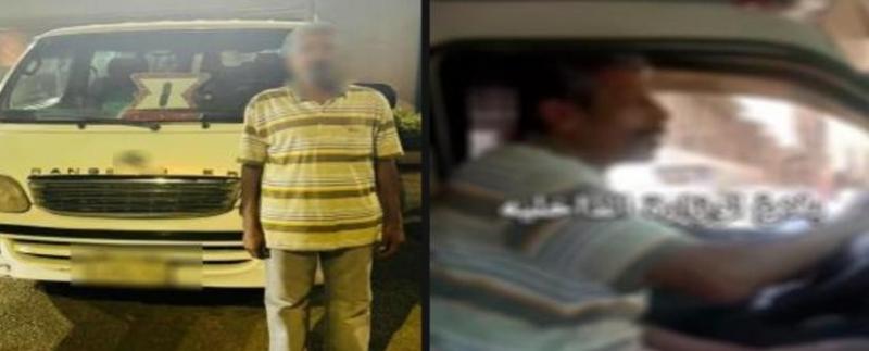 ضبط سائق ميكروباص لقيادة سيارته تحت تأثير المواد المخدرة