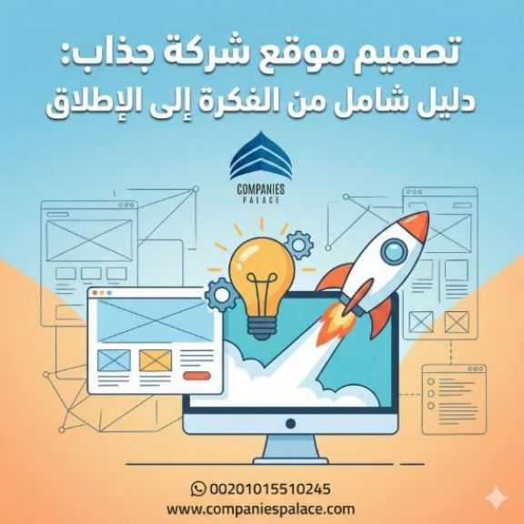 تصميم موقع شركة جذاب: دليل شامل من الفكرة إلى الإطلاق