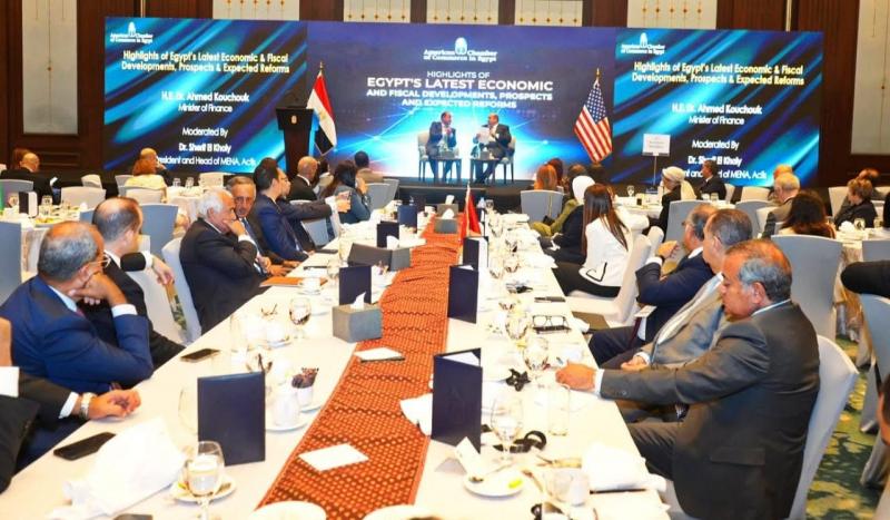 وزير المالية.. فى حوار مفتوح وممتد مع أعضاء غرفة التجارة الأمريكية بالقاهرة.. تفاصيل