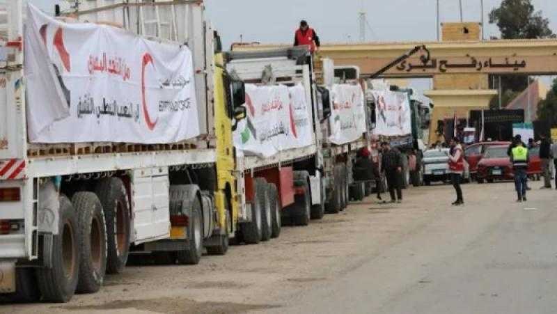 ضمن مُبادرة «زاد العزة».. مصر ترسل القافلة الـ39 من المساعدات الإنسانية إلى غزة