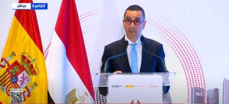 حسن الخطيب: الاستثمارات الإسبانية في مصر بلغت نحو 900 مليون يورو