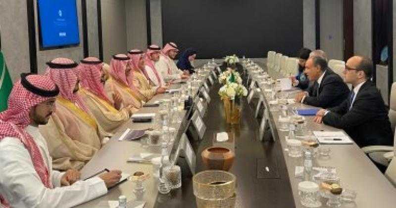 وزير الخارجية يستعرض مع وزير الصناعة السعودى الفرص الاستثمارية المتاحة بمصر
