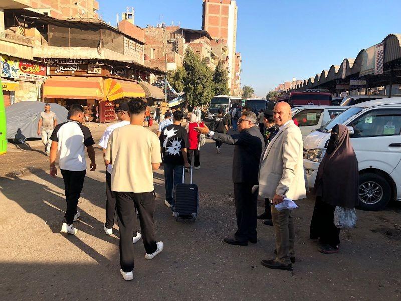 محافظ الدقهلية في جولة مفاجئة بموقف سيارات سندوب بالمنصورة