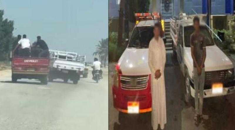 ضبط عاطلين قادا سيارتين ربع نقل برعونة ودون تراخيص بالإسكندرية