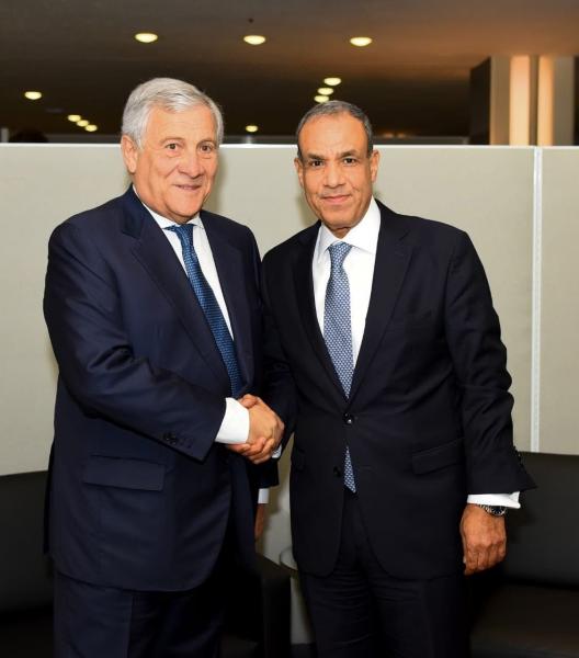 وزير الخارجية يلتقي مع نظيره الإيطالي على هامش أعمال الجمعية العامة للأمم المتحدة