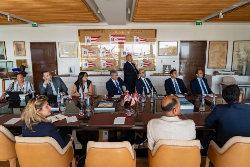 استهلالاً لمشاركة وزارة السياحة والآثار رسمياً لأول مرة في فعاليات معرض موناكو الدولي لليخوت بدولة فرنسا