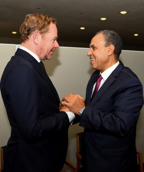 وزير الخارجية يلتقي مع نظيره الهولندي على هامش أعمال الجمعية العامة في نيويورك