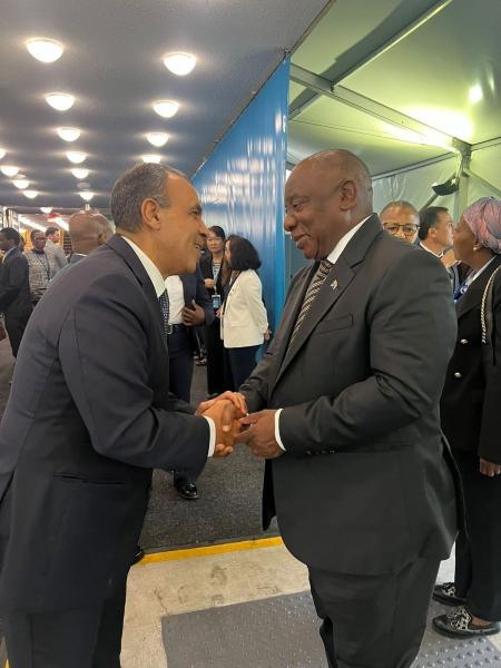 وزير الخارجية يلتقي رئيس جنوب أفريقيا على هامش اجتماعات الجمعية العامة للأمم المتحدة